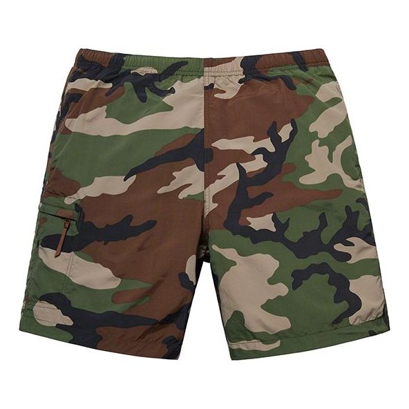 Supreme SS19 Nylon Trail Short Casual Shorts Unisex Camouflage SUP-SS1